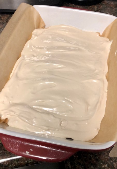 Maple Marshmallows in prepared dish